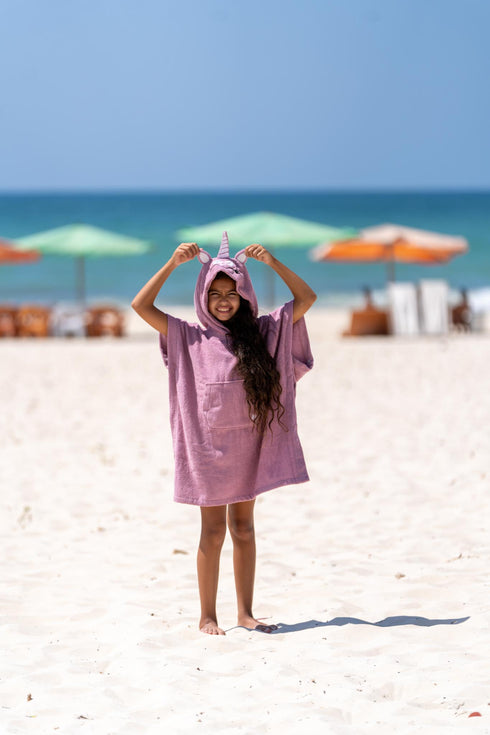 Snuggs Kids Poncho Towel Unicorn